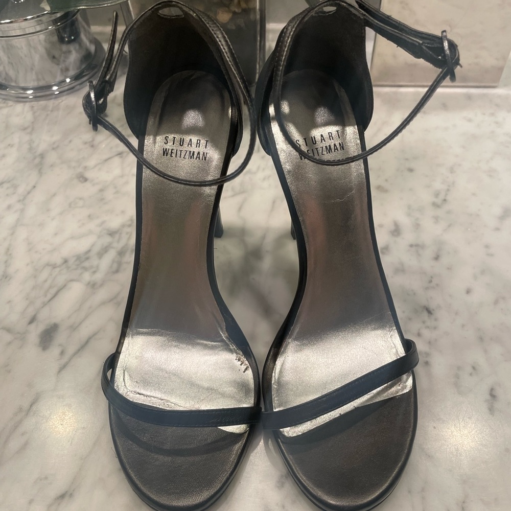 Stuart Weitzman Nudistcurve Ankle Strap Heel